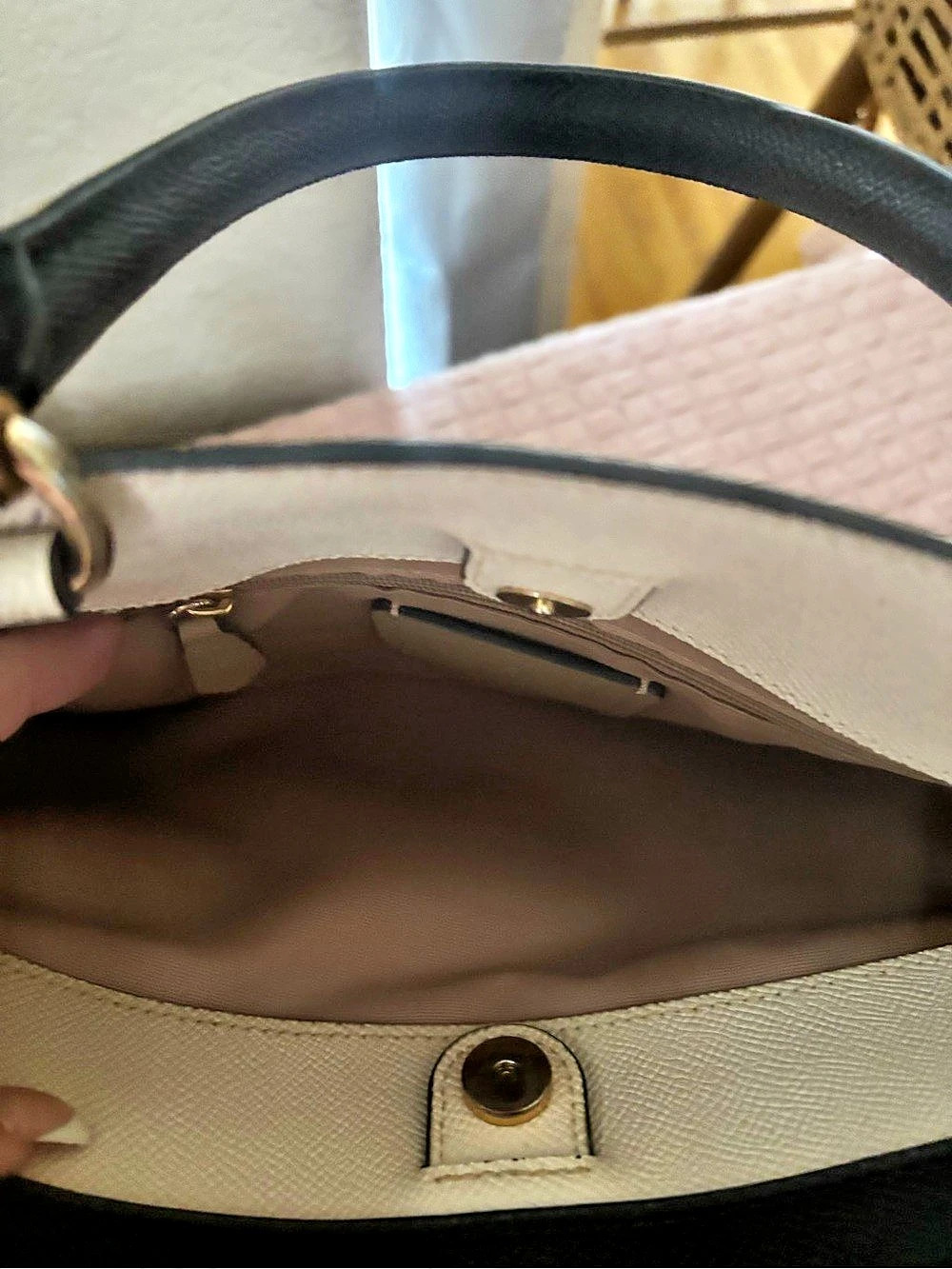 Coach Satchel & Wallet in White & Black